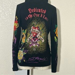 Y2k Ed Hardy Zip Up ☠️
